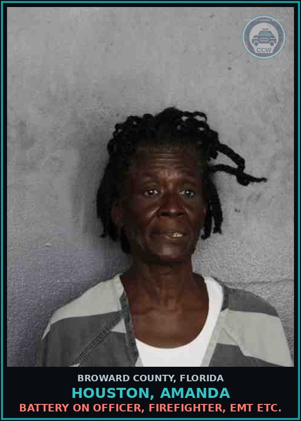 Booking mugshot of HOUSTON, AMANDA in Broward County