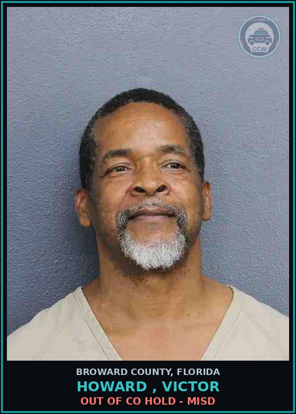 Booking mugshot of HOWARD , VICTOR in Broward County