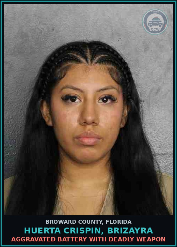 Booking mugshot of HUERTA CRISPIN, BRIZAYRA in Broward County