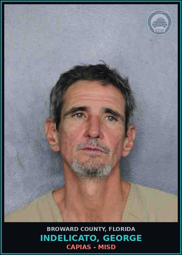 Booking mugshot of INDELICATO, GEORGE in Broward County