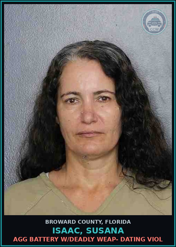 Booking mugshot of ISAAC, SUSANA in Broward County