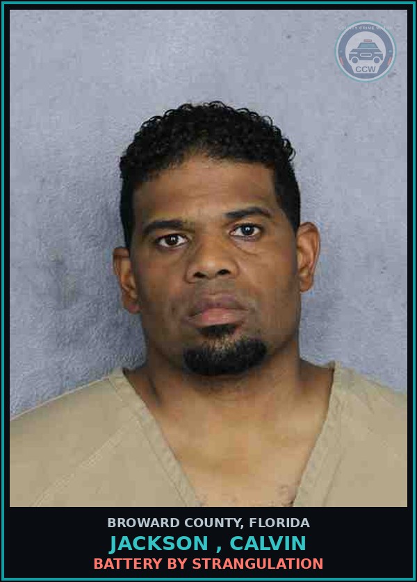 Booking mugshot of JACKSON , CALVIN in Broward County