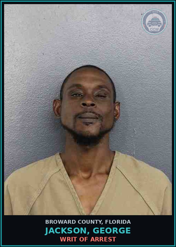 Booking mugshot of JACKSON, GEORGE in Broward County