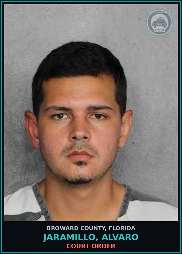 Booking mugshot of JARAMILLO, ALVARO in Broward County