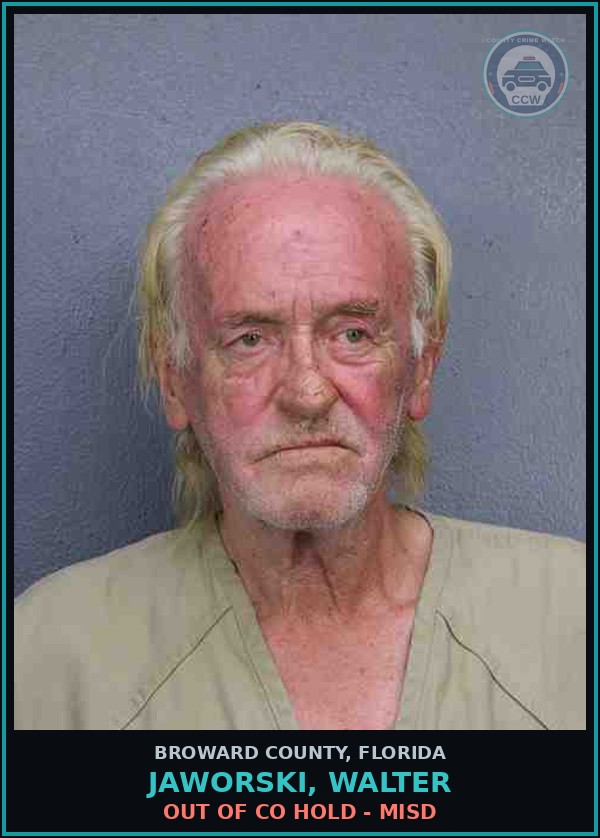 Booking mugshot of JAWORSKI, WALTER in Broward County