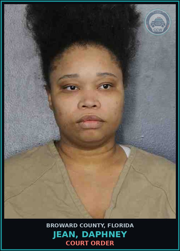 Booking mugshot of JEAN, DAPHNEY in Broward County