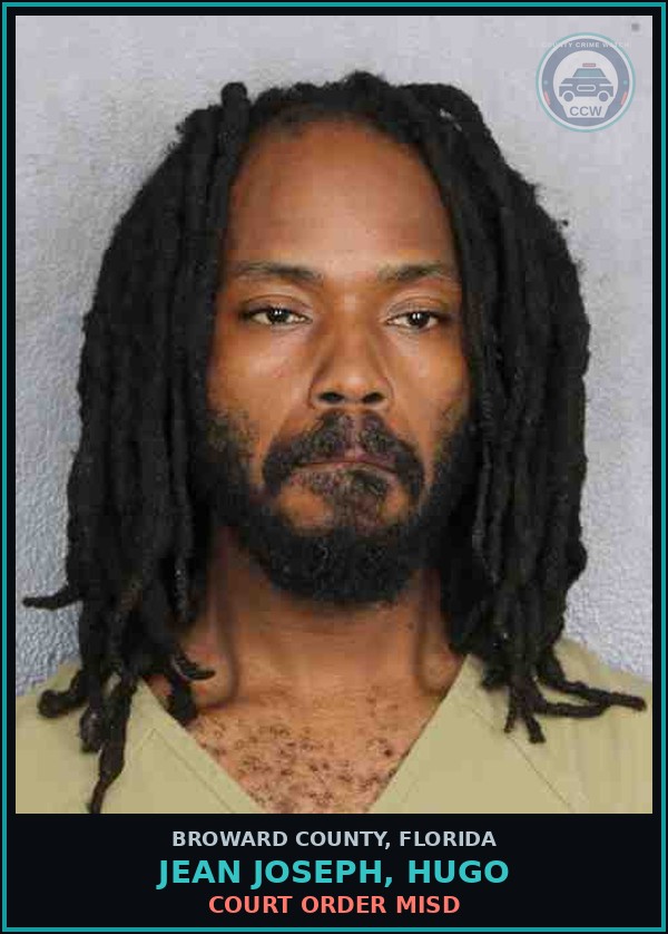 Booking mugshot of JEAN JOSEPH, HUGO in Broward County