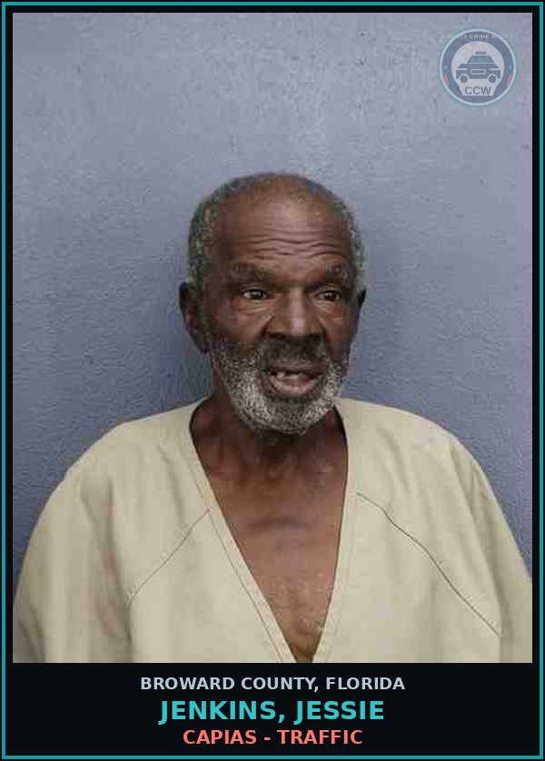 Booking mugshot of JENKINS, JESSIE in Broward County