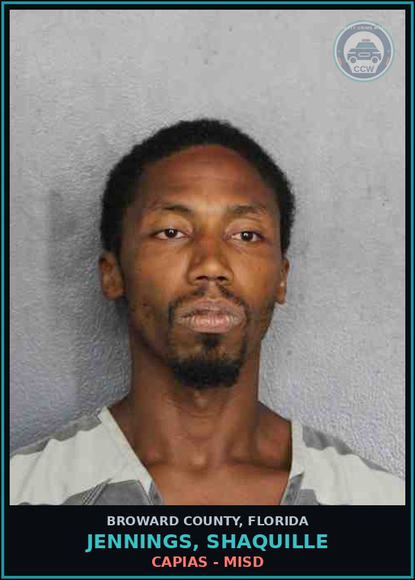 Booking mugshot of JENNINGS, SHAQUILLE in Broward County