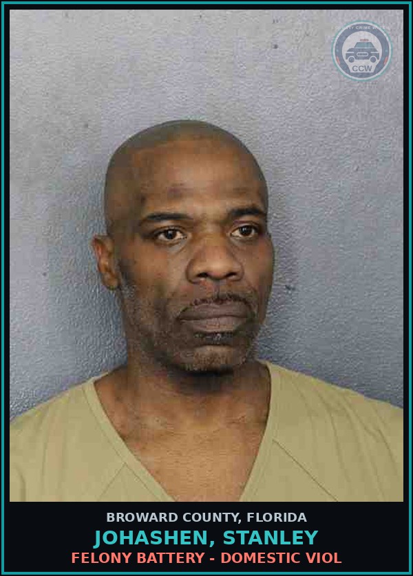 Booking mugshot of JOHASHEN, STANLEY in Broward County