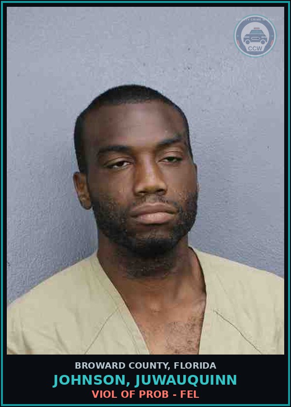 Booking mugshot of JOHNSON, JUWAUQUINN in Broward County