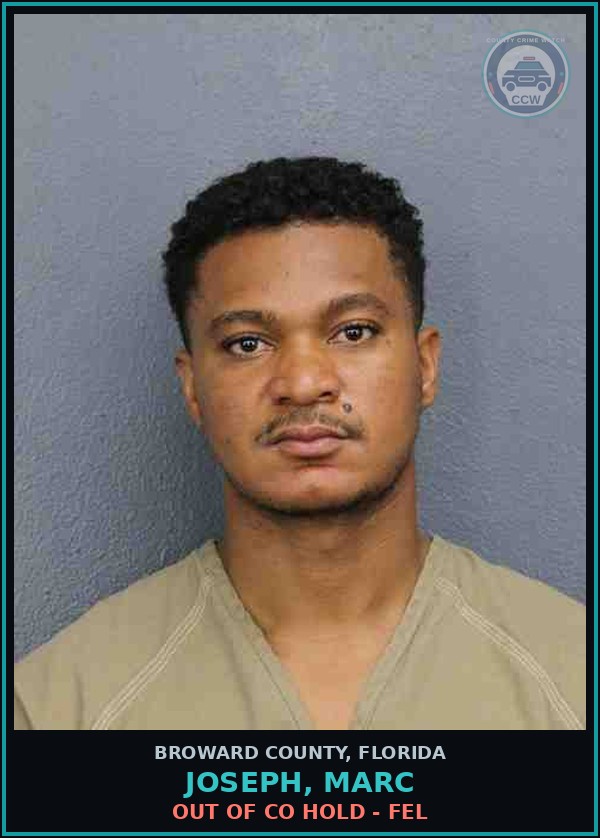 Booking mugshot of JOSEPH, MARC in Broward County