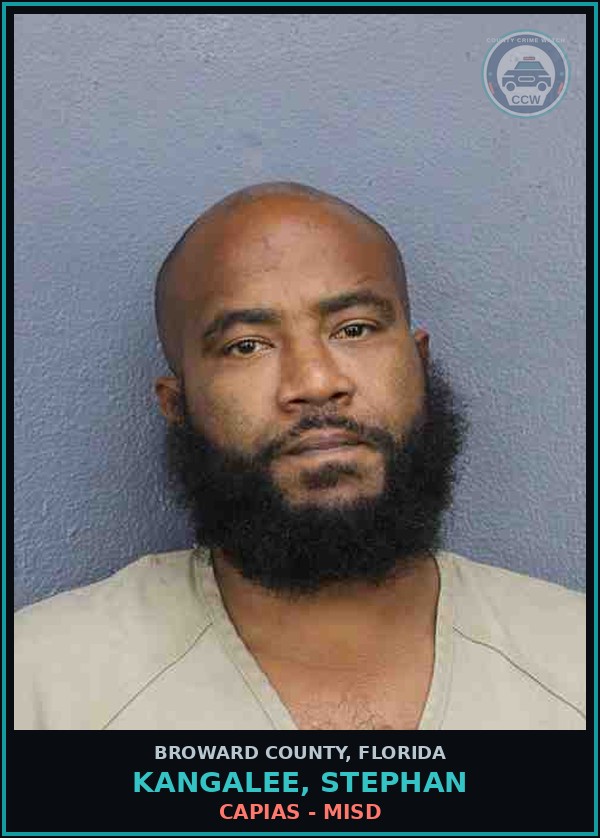 Booking mugshot of KANGALEE, STEPHAN in Broward County