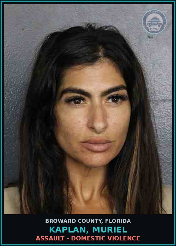 Booking mugshot of KAPLAN, MURIEL in Broward County