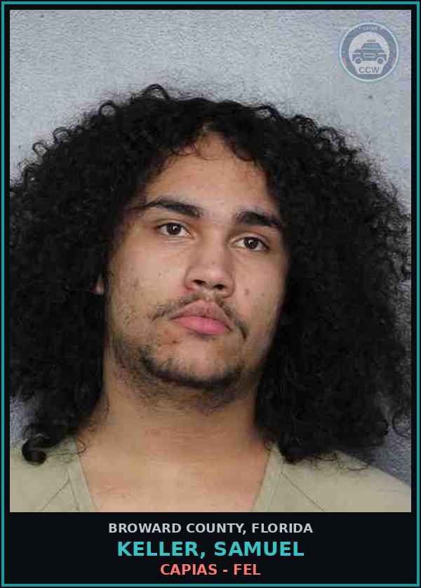 Booking mugshot of KELLER, SAMUEL in Broward County