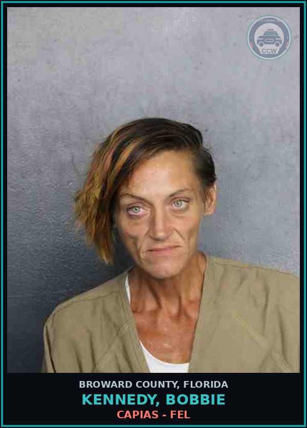 Booking mugshot of KENNEDY, BOBBIE in Broward County