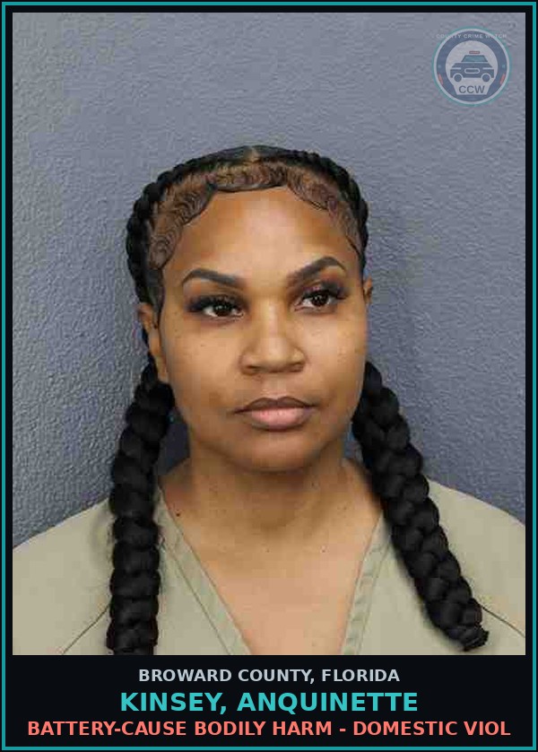 Booking mugshot of KINSEY, ANQUINETTE in Broward County