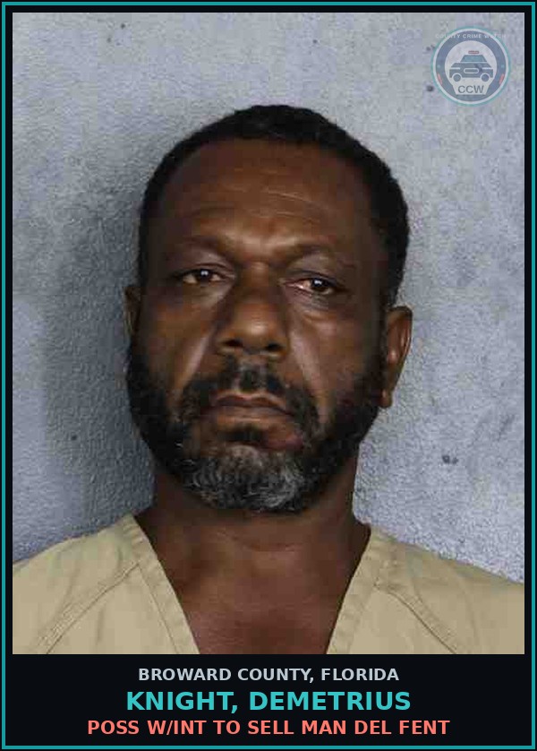 Booking mugshot of KNIGHT, DEMETRIUS in Broward County