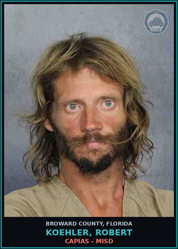 Booking mugshot of KOEHLER, ROBERT in Broward County