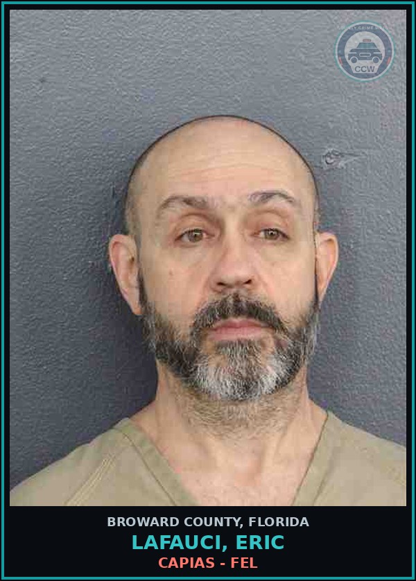 Booking mugshot of LAFAUCI, ERIC in Broward County