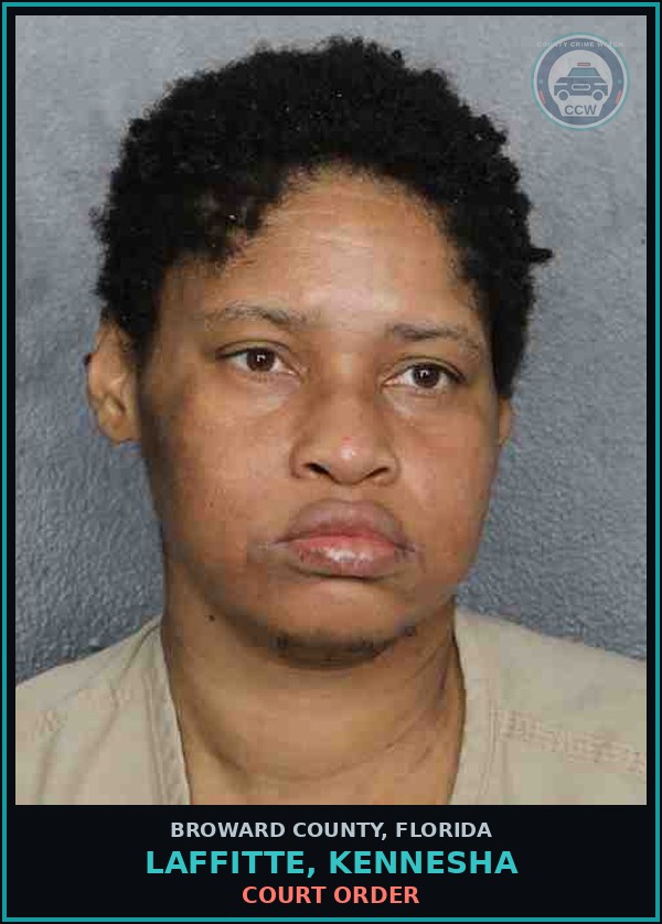 Booking mugshot of LAFFITTE, KENNESHA in Broward County