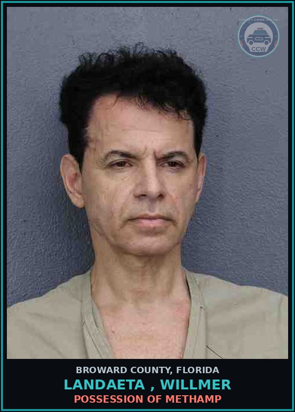 Booking mugshot of LANDAETA , WILLMER in Broward County