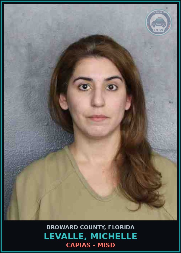 Booking mugshot of LEVALLE, MICHELLE in Broward County