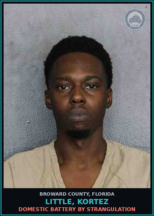 Booking mugshot of LITTLE, KORTEZ in Broward County