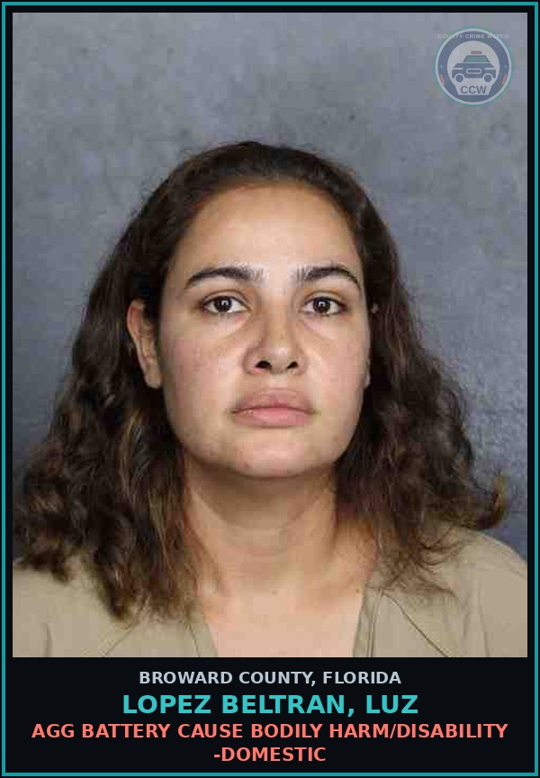 Booking mugshot of LOPEZ BELTRAN, LUZ in Broward County