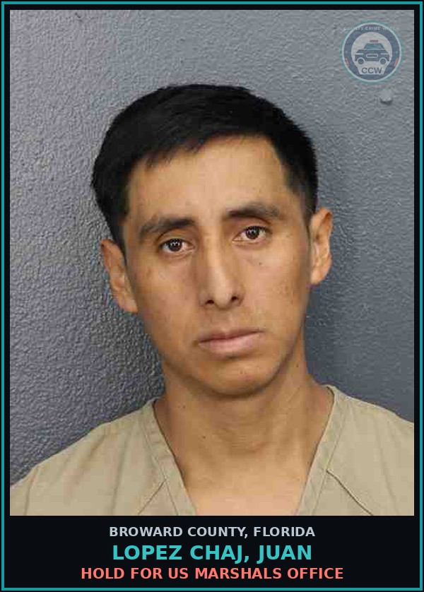 Booking mugshot of LOPEZ CHAJ, JUAN in Broward County