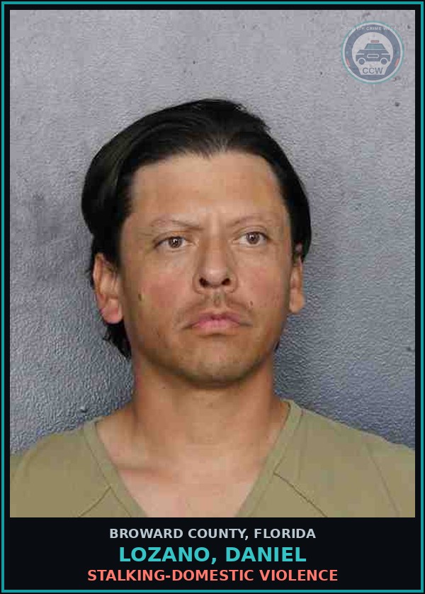 Booking mugshot of LOZANO, DANIEL in Broward County