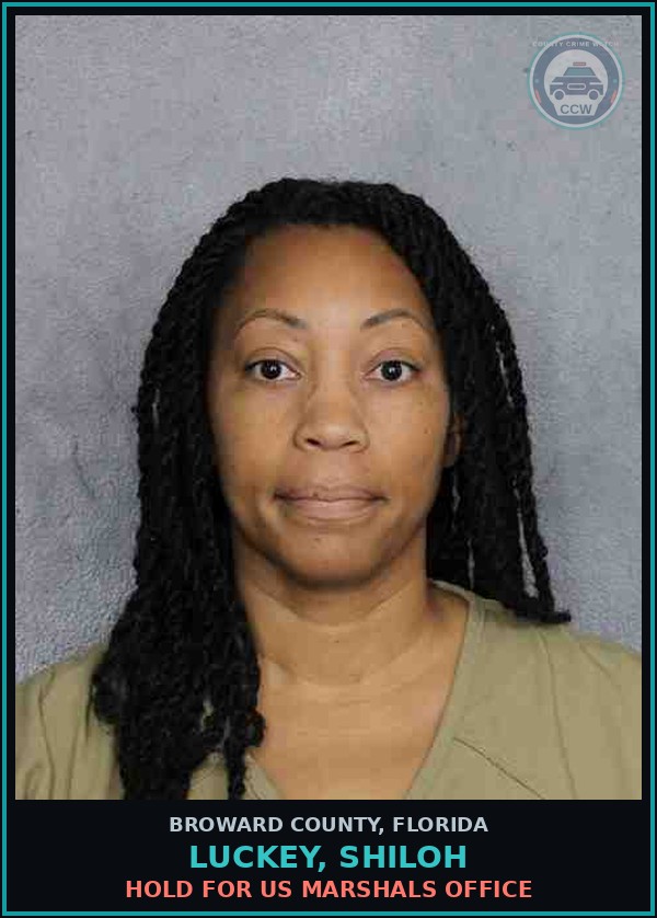 Booking mugshot of LUCKEY, SHILOH in Broward County