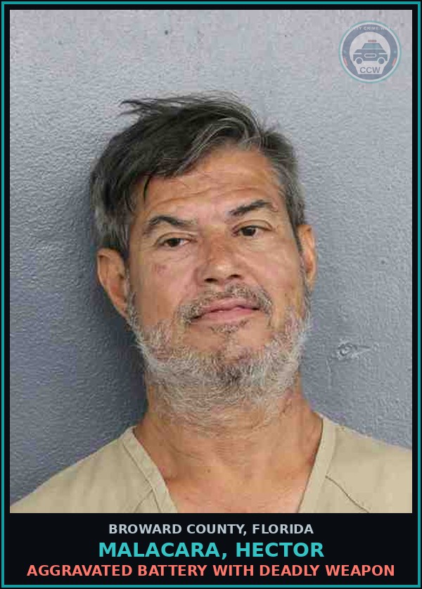 Booking mugshot of MALACARA, HECTOR in Broward County