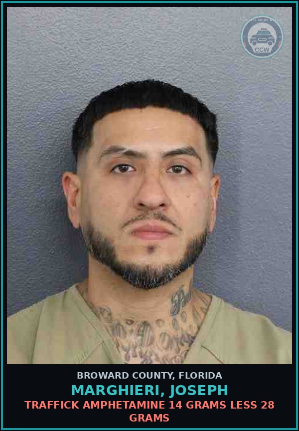 Booking mugshot of MARGHIERI, JOSEPH in Broward County