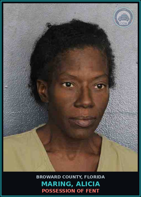 Booking mugshot of MARING, ALICIA in Broward County