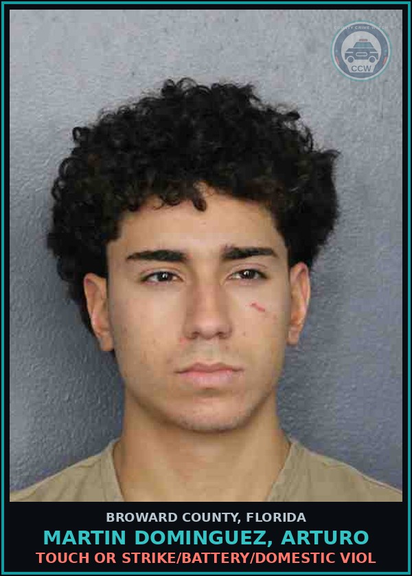 Booking mugshot of MARTIN DOMINGUEZ, ARTURO in Broward County