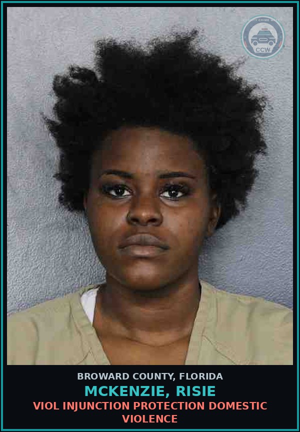 Booking mugshot of MCKENZIE, RISIE in Broward County