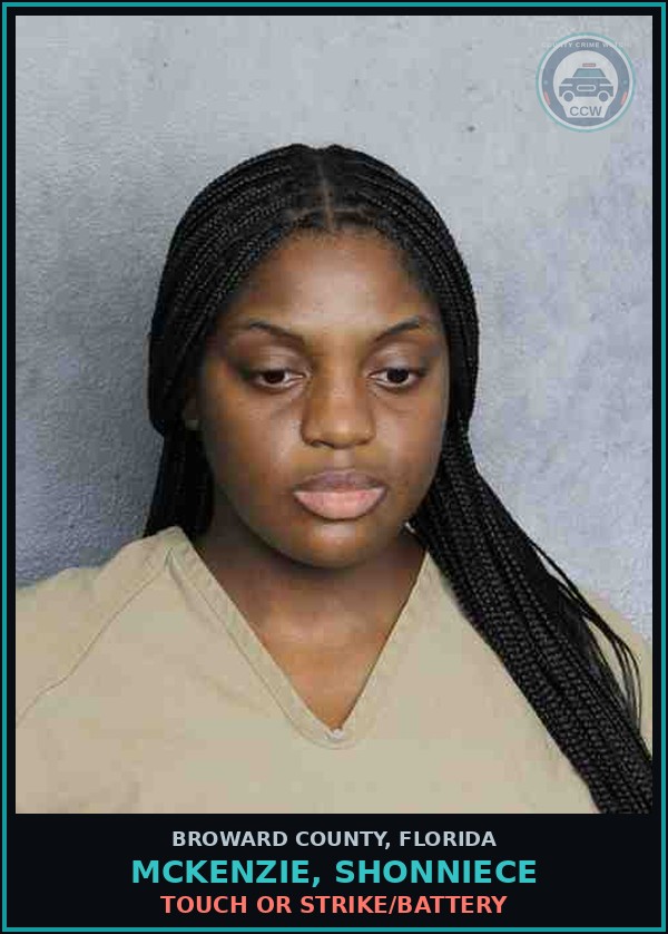 Booking mugshot of MCKENZIE, SHONNIECE in Broward County