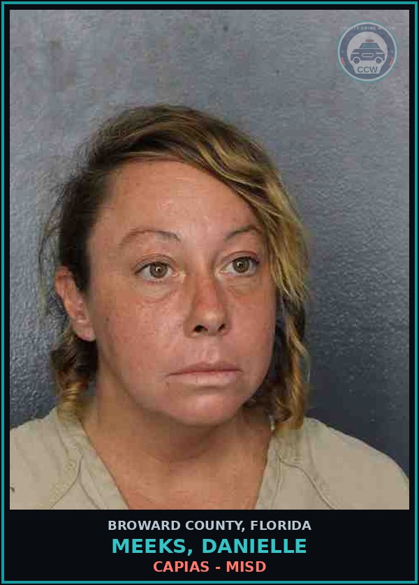 Booking mugshot of MEEKS, DANIELLE in Broward County