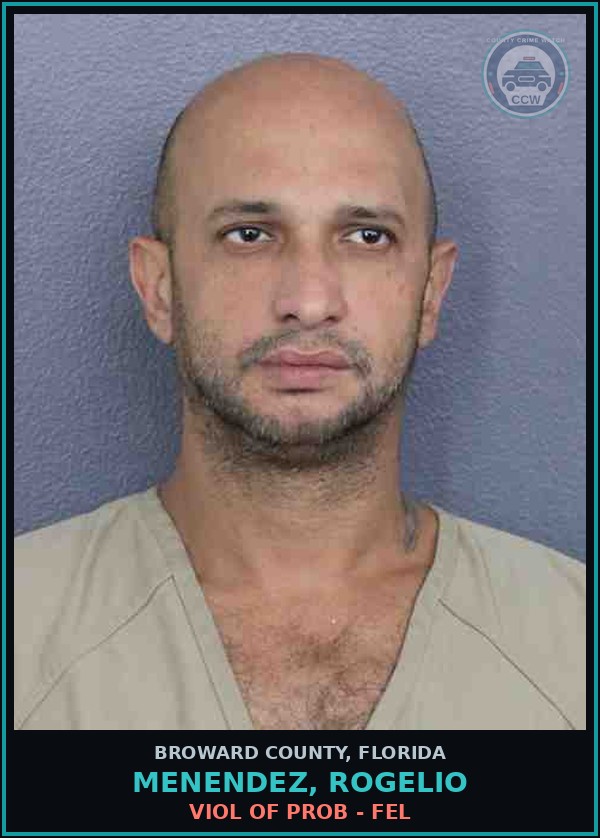 Booking mugshot of MENENDEZ, ROGELIO in Broward County