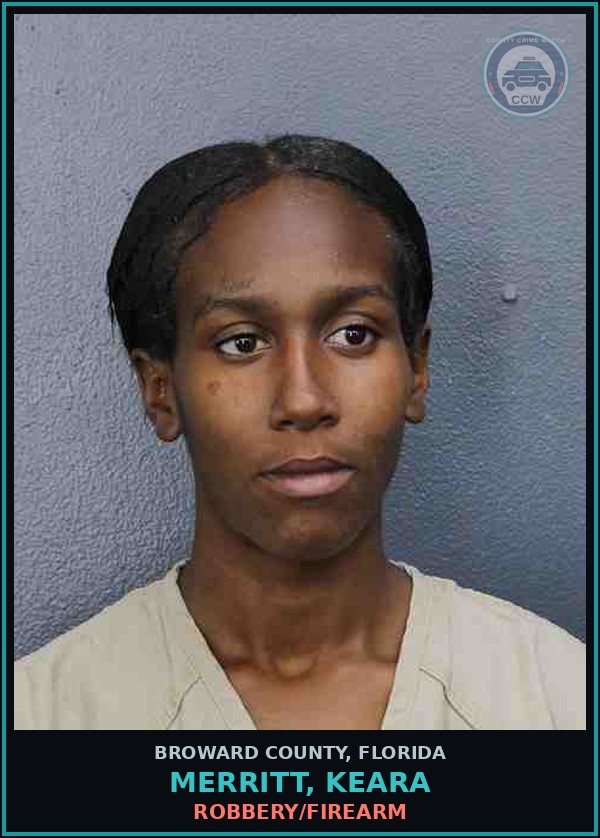 Booking mugshot of MERRITT, KEARA in Broward County