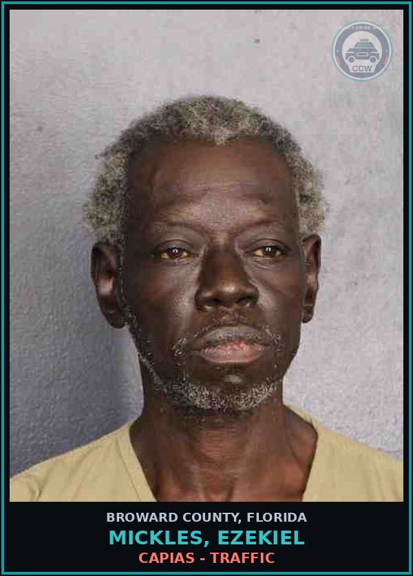 Booking mugshot of MICKLES, EZEKIEL in Broward County