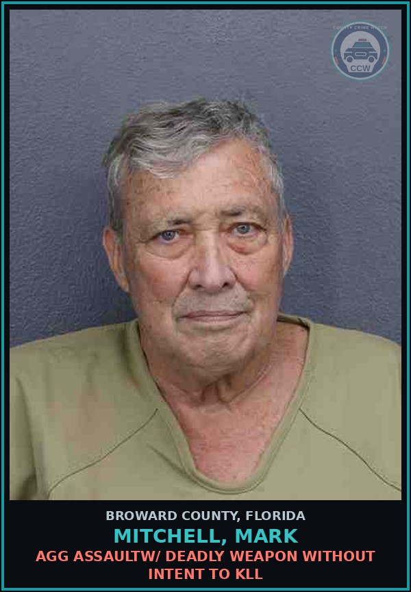 Booking mugshot of MITCHELL, MARK in Broward County