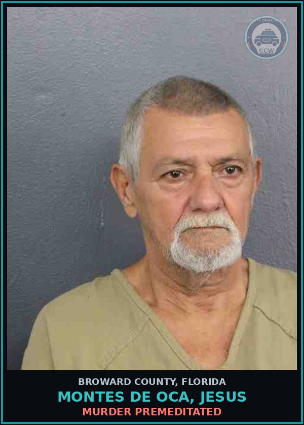 Booking mugshot of MONTES DE OCA, JESUS in Broward County
