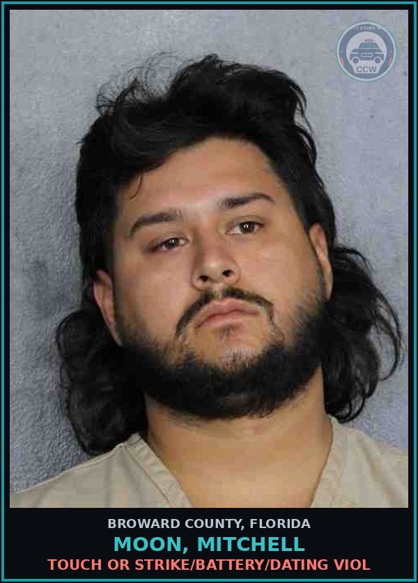 Booking mugshot of MOON, MITCHELL in Broward County