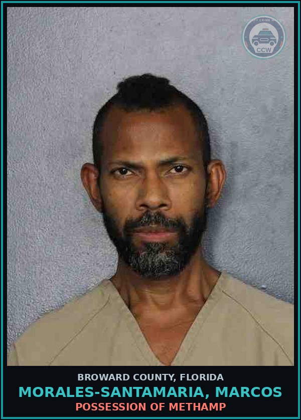 Booking mugshot of MORALES-SANTAMARIA, MARCOS in Broward County