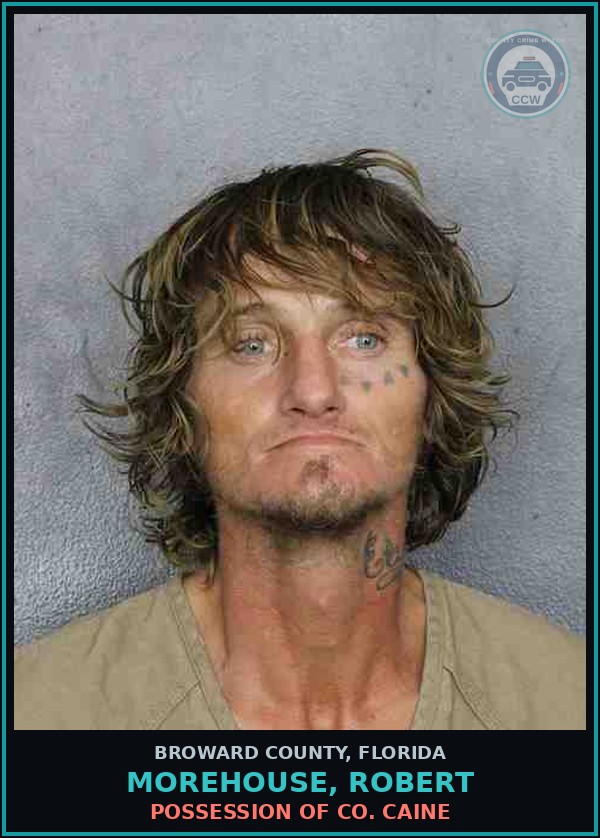 Booking mugshot of MOREHOUSE, ROBERT in Broward County