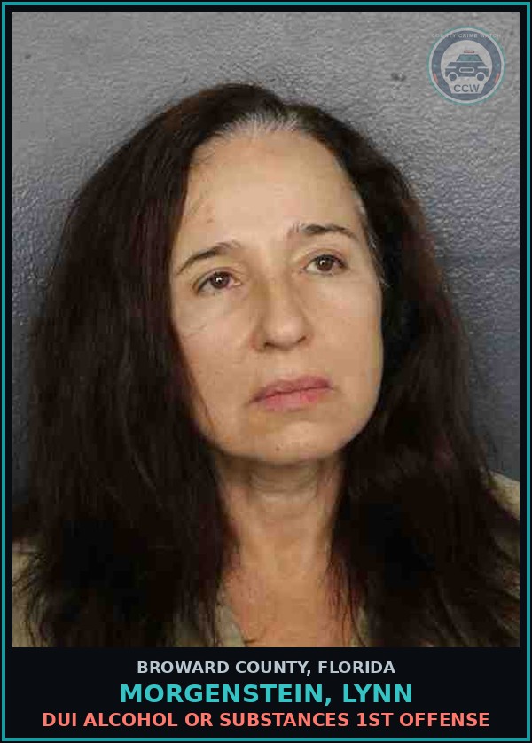 Booking mugshot of MORGENSTEIN, LYNN in Broward County