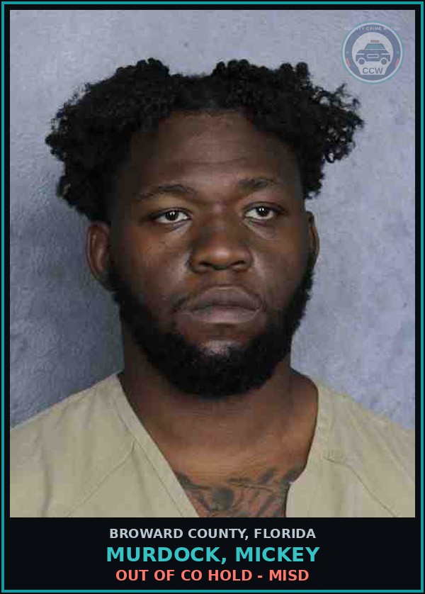 Booking mugshot of MURDOCK, MICKEY in Broward County