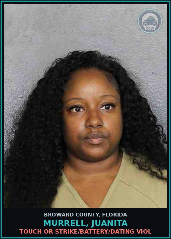 Booking mugshot of MURRELL, JUANITA in Broward County